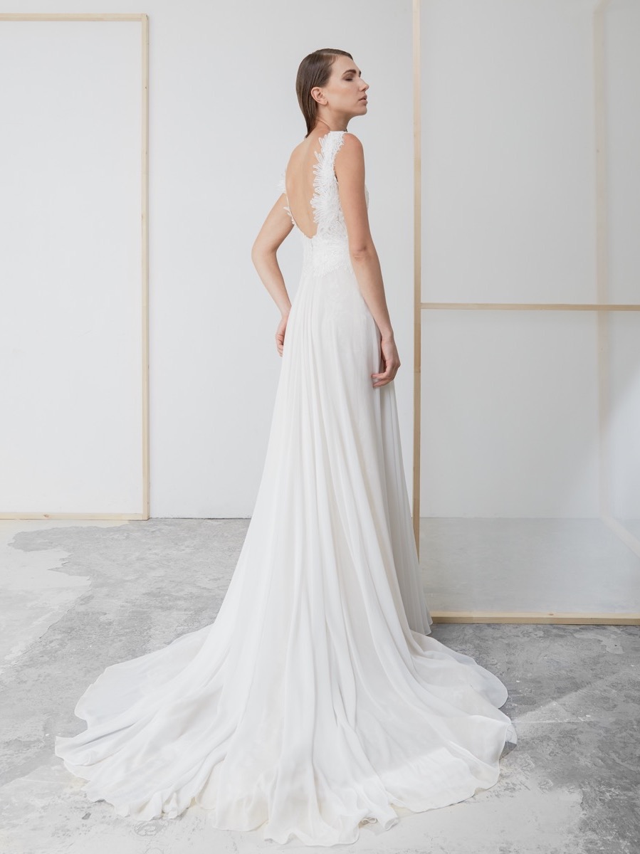 DORA | Light & Airy Chiffon Wedding Dress | LM By Lusan Mandongus