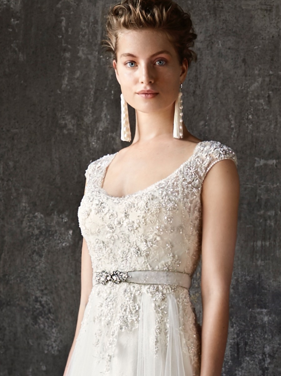 MIRA | Embellished A-Line Wedding Dress with Scoop Neck | Signatures ...