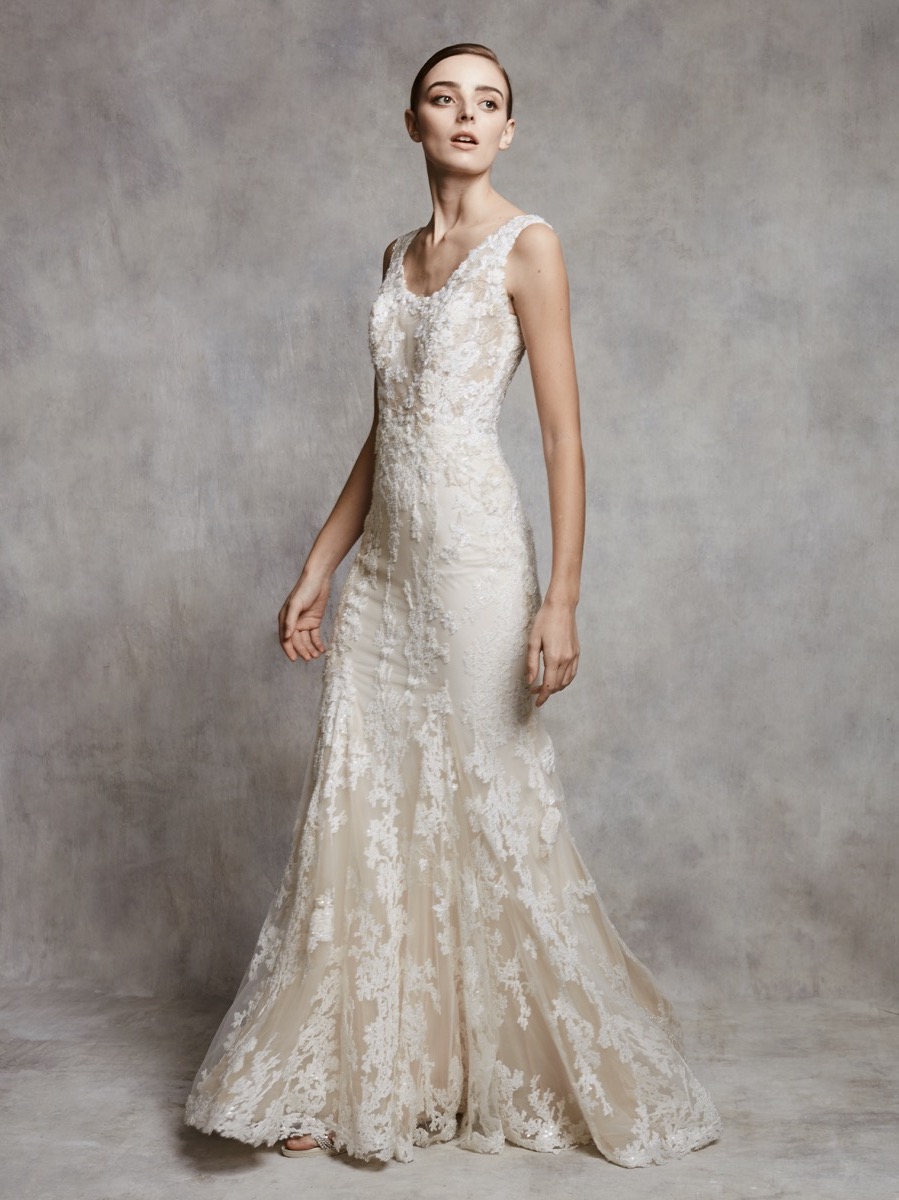 Lace Wedding Dress with Open Back | LUCIA | Lusan Mandongus