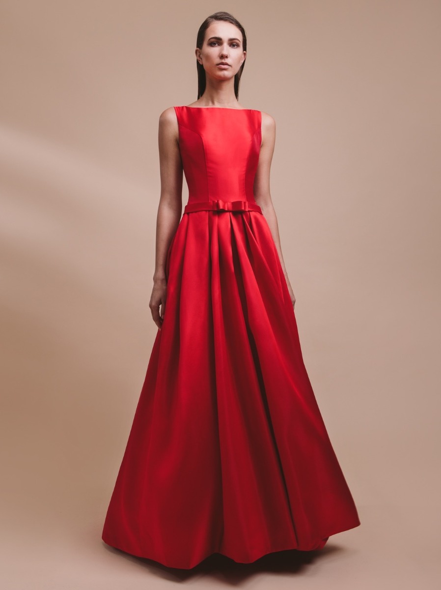 SHADI | Classic Red Satin Ball Gown | Fashion 2020 | Lusan Mandongus