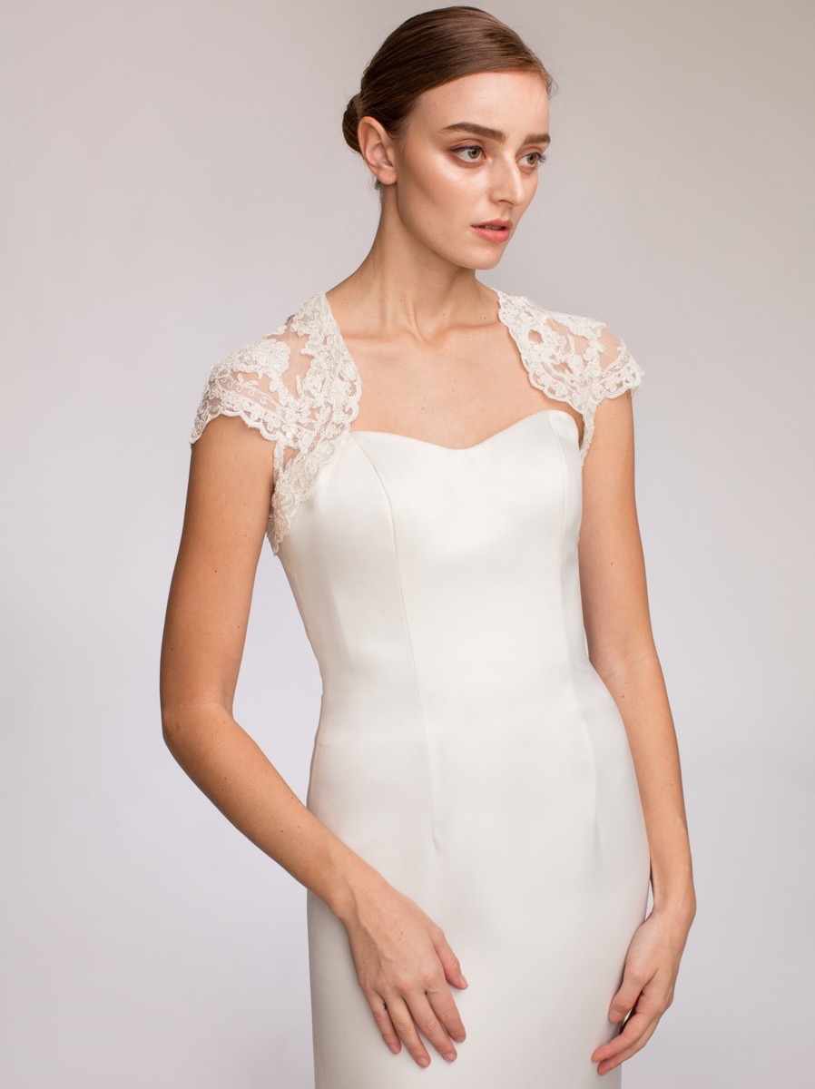 LM3101B | Beaded Bridal Lace Jacket | Online Store | Lusan Mandongus